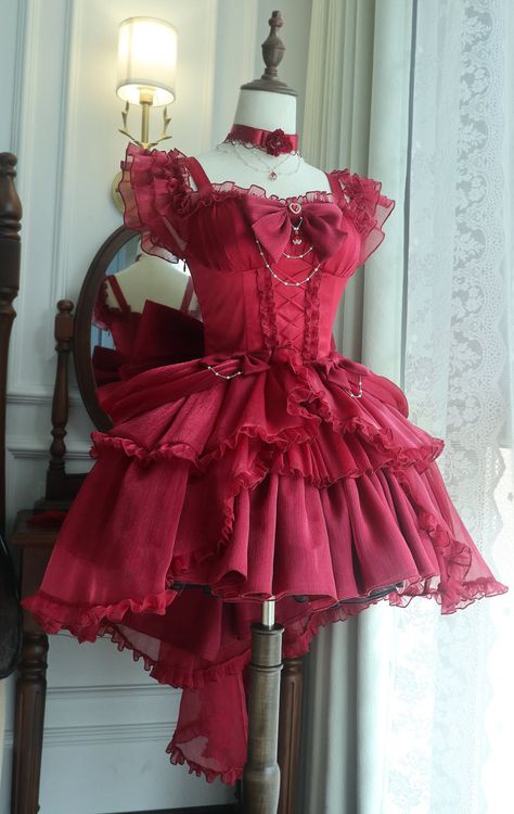 New Release: 【-Earl of Rose-】 #GothicLolita Jumper Dress Set

◆ Shopping Link >>> https://lolitawardrobe.com/earl-of-rose-gothic-lolita-jumper-dress-set_p8394.html Red Hoco Dress, Dress With Big Bow, Cute Red Dress, Cottage Core Dresses, Sneaker Ball, Punk Style Outfits, Cottagecore Dresses, Cute Red Dresses, Big Bow