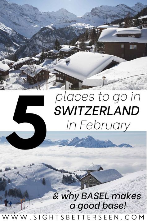 Wondering where to go in Switzerland in winter? This post tells you the most beautiful destinations to visit, like Lauterbrunnen and Mürren in the Swiss Alps, Lucerne, and more! There are so many things to do in Switzerland in winter and it's a great place to go to see snow, the Alps, and pretty chalets. Here's why you should travel to Switzerland in winter! #switzerlandtravel Switzerland In September, Spring Switzerland, Best Places In Switzerland, Places To Visit In Switzerland, Switzerland Itinerary, Switzerland Vacation, Places In Switzerland, Switzerland Cities, Visit Switzerland