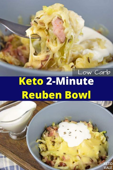 Easy Dinner Recipes Keto, Reuben Bowl, Ruben In A Bowl, Veggie Dinner Recipes, Chicken Recipes Keto, Dinner Recipes Keto, Chicken Bowl Recipe, Preworkout Snack, Veggie Dinner