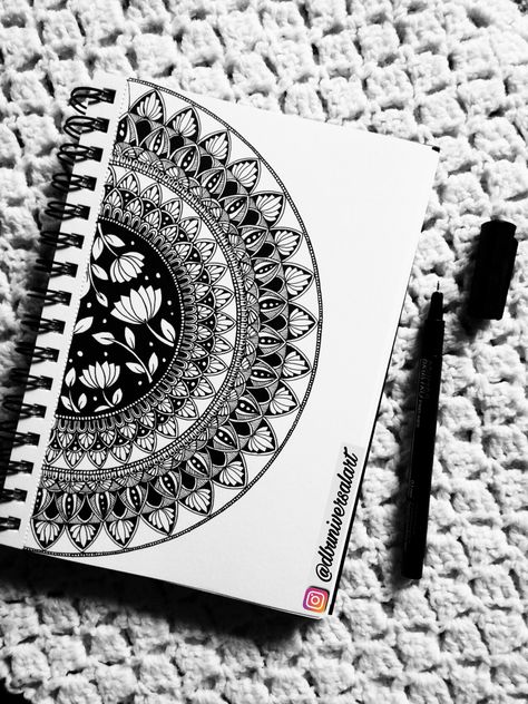 Mandala Art Lotus Flowers, Lotus Flower Mandala Art, Semi Mandala Art, A5 Mandala Art, Mandala Art With Colourful Background, Lotus Flower Drawing Mandala, Flower Mandala Sketch, Mandala Art Design Creative Beautiful, Big Mandala Art