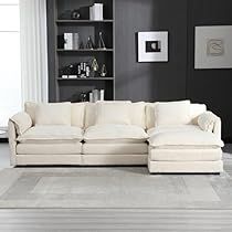 4 Seat Corner Sofa, Comfy Corner Sofa, Oversized Sectional Sofa, Couch With Ottoman, Corner Couch, L Shaped Couch, Modular Sectional Sofa, Stylish Living Room, Brown Sofa