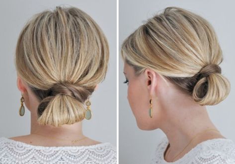 10 Updo Ideas for Girls With Short Hair | Brit + Co Tacky Tattoos, Gorgeous Updos, Romantic Updos, Girls With Short Hair, Cropped Hair, Updo With Headband, Updo Ideas, Simple Updo, Easy Updo Hairstyles