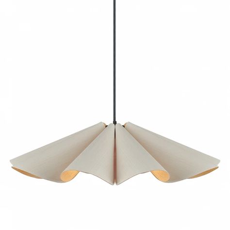 Bruck Delfina 60 1-lt Pendant WEP Light | WEPDEL/60/ASH/ASH | Bruck Lighting | LBC Lighting Off Center Pendant Light, &tradition Lighting, Wavy Pendant Light, Midcentury Light Fixture, Contemporary Lights, Commercial Pendant Lighting, Sculptural Chandelier, Flower Pendant Light, Abat-jour Diy