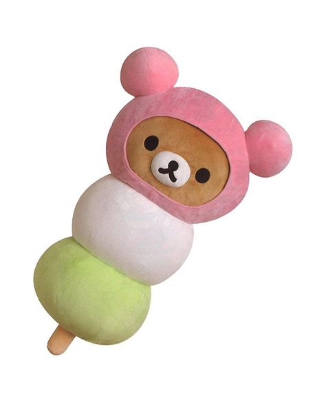 Rilakkuma dango teahouse plush Rilakkuma Plushie, Rilakkuma Plush, Hugging Pillow, Kawaii Core, Girly Gifts, Ceramics Pottery Art, Hello Kitty Collection, Cute Stuffed Animals, Rilakkuma