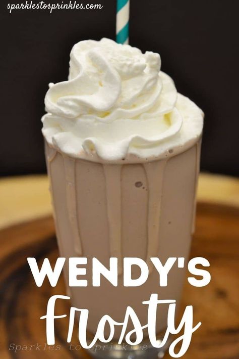 With three simple ingredients you can create a better for you version of the famous Wendy’s Frosty with this Wendy’s Frosty Recipe that is absolutely delicious that can be made in just a few minutes. Pin for Later! Diy Frosty, Chocolate Milk Mix, Wendys Frosty Recipe, Wendys Frosty, Chocolate Frosty, Frosty Recipe, Tasty Desserts, Smoothie Drink Recipes, Wafer Cookies