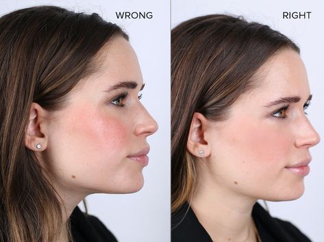 5 Blush Mistakes You're Probably Making And How To Fix Them How To Blush Cheeks, How To Put Blush On, How To Apply Cream Blush, Flat Cheeks, Apply Blush Correctly, Blush Guide, How To Blush, Blush Makeup Looks, Eye Reference