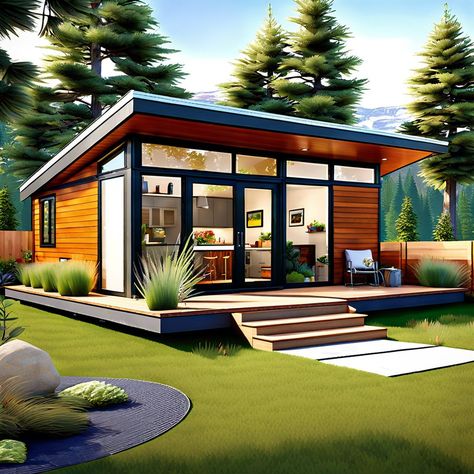 15 Creative 500 sq ft ADU Plan Ideas for Maximizing Your Space Accessory Dwelling Unit Detached, Adu Building Plans, Shipping Container Adu, Adu Home Ideas, Adu Architecture, Adu House Plans, Adu Homes, 500 Sq Ft House Plans, Small Adu