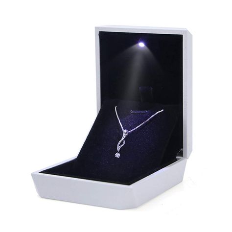 PRICES MAY VARY. ❤ Ideal gift for proposal, engagement, wedding, and anniversary, birthdays, Valentine’s Day, Christmas gift or any other happy occasion, also perfect for pendant necklace daily storage. ❤ Spot light effect, shines directly down on diamonds to bring out amazing sparkle,enhance the look of your jewelry. LED light turns on automatically when you open the ring box lid, turns off when closed. ❤ High-grade ABS plastic shell with piano painting makes bright and glossy look. Soft velvet Piano Painting, Necklace Storage, Velvet Interior, Storage Display, Velvet Interiors, Proposal Engagement, Spot Light, Necklace Box, Engagement Anniversary