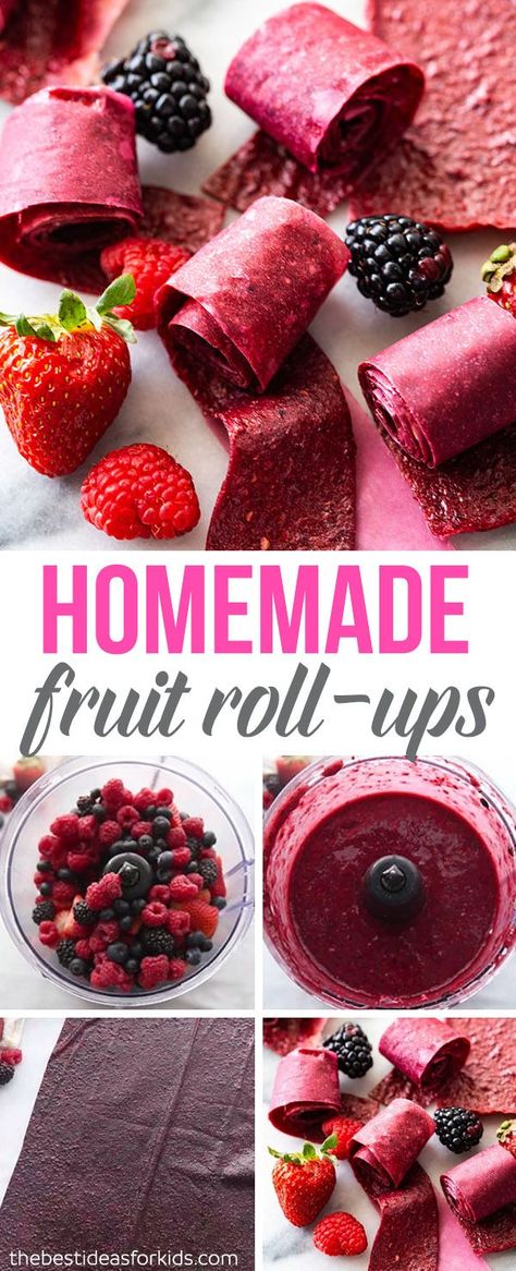 Fruit Roll Ups Homemade, Homemade Fruit Roll Ups, Fruit Leather Recipe, Healthy Homemade Snacks, Cake Light, Roll Ups Recipes, Desserts Keto, Fruit Popsicles, Fruit Roll