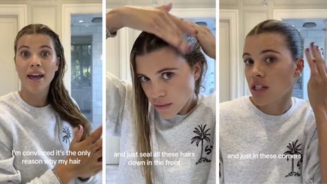 Sleek Bun Tutorial, Lazy Girl Hairstyles, Sophia Richie, Hair Hack, Sleek Bun, Detangler Spray, Bun Tutorial, Luscious Hair, Slicked Back Hair