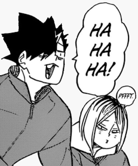 kenma and kuroo Yamaguchi Tadashi, Kuroo Haikyuu, Haikyuu Meme, Kuroo Tetsurou, Haikyuu Wallpaper, Kenma Kozume, Ha Ha, Haikyuu Manga, Manga Panels