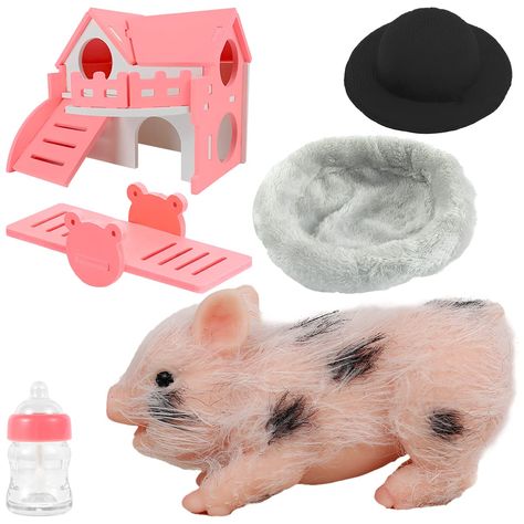 Horse Toys For Kids, Cool Toys For Kids, Silicone Piglet, Realistic Nose, Baby Piggy, Kids Christmas Gifts, Tiny Toys, Pig Toys, Doll House Pets