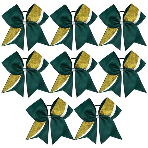 PRICES MAY VARY. PERFECT FOR CHEERLEADER-- Aileam's stock glitter cheer bows are budget friendly and make it an option for any team to add sparkle to any performance. A great option for cheer camp, practice, or every day use.This bow would be the ideal gift for your cheerleader. 100% HAND-MADE-- Cheer bows for teen girls softball cheerleader sports,These cheer bows are perfect for outfitting the whole team! These cheer style bows have ribbon tails and attach to ponytails with hair ties. CHEER BO Softball Accessories, Cheerleading Bow, Cheer Hair Bows, Glitter Cheer Bow, Cheer Camp, Big Hair Bows, Cheer Hair, Bow Template, Girls Softball