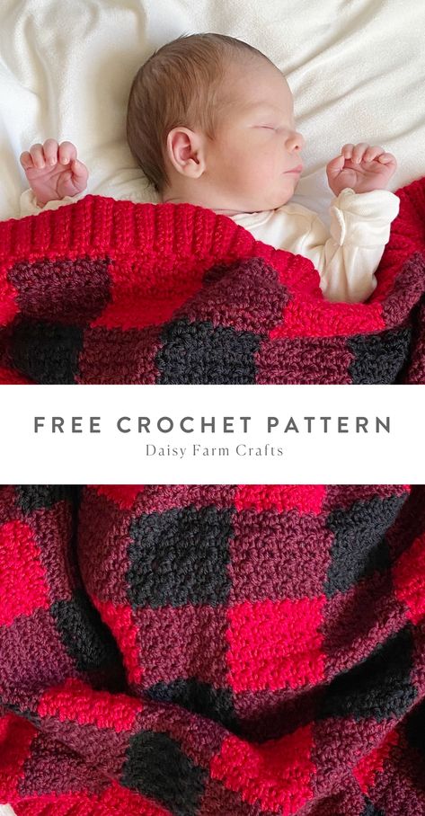 Buffalo Plaid Baby Blanket, Crocheting Inspiration, Crochet Plaid, Making Blankets, Wool Ideas, Friends Crochet, Plaid Crochet, Crochet Baby Blanket Free Pattern, Crochet Unique