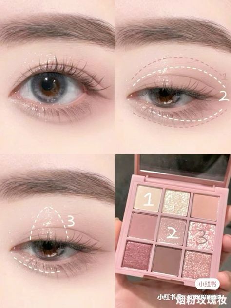 Eyeliner Makeup Looks, Neon Eyeliner, Makeup Tips Eyeshadow, Beginner Eyeshadow, Korean Makeup Tips, Improve Your Appearance, Korean Makeup Tutorials, Doll Eye Makeup, Korean Eye Makeup