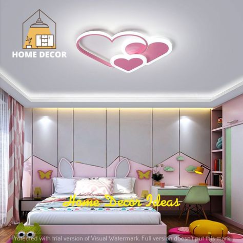 Acrylic Lighting, Romantic Bedroom Design, Heart Lamp, Childrens Lamps, Ceiling Design Bedroom, White Light Bulbs, Lighting Lamp, Lamp Modern, False Ceiling Design