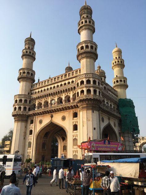 things to see in Hyderabad - Charminar Hyderabad Aesthetic, Golconda Fort, Gumball Image, Asia Continent, Muslim Culture, India Travel Guide, Blue Moon Photography, Nature Iphone Wallpaper, Download Hair