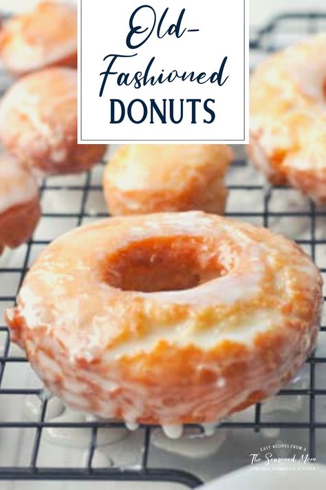 Yes, you can make old fashioned donuts at home with only a handful of basic ingredients -- and no yeast! Just like your favorite bakery treat, these sour cream cake doughnuts have a crisp, golden brown exterior, a light and fluffy inside, and plenty of nooks and crannies to hold that sweet glaze. Perfect for dunking in coffee! Snickerdoodle Donut Recipe, Sour Cream Donuts Recipe, Old Fashioned Doughnuts Recipe, Cream Donut Recipe, Old Fashioned Donuts, Donuts At Home, Sour Cream Donut, Cake Flour Substitute, Doughnut Recipes