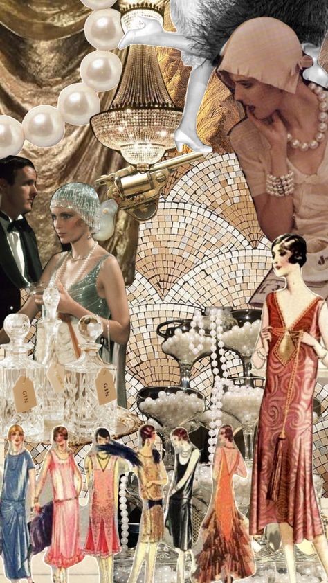 Roaring 20s Aesthetic Fashion, Roaring 20s Moodboard, 1920s Fashion Moodboard, 20s Aesthetic Wallpaper, Fashion Collection Moodboard Inspiration, 1920 Aesthetic Party, 1920s Glamour Roaring 20s, Anni 20 Aesthetic, Flappers Aesthetic