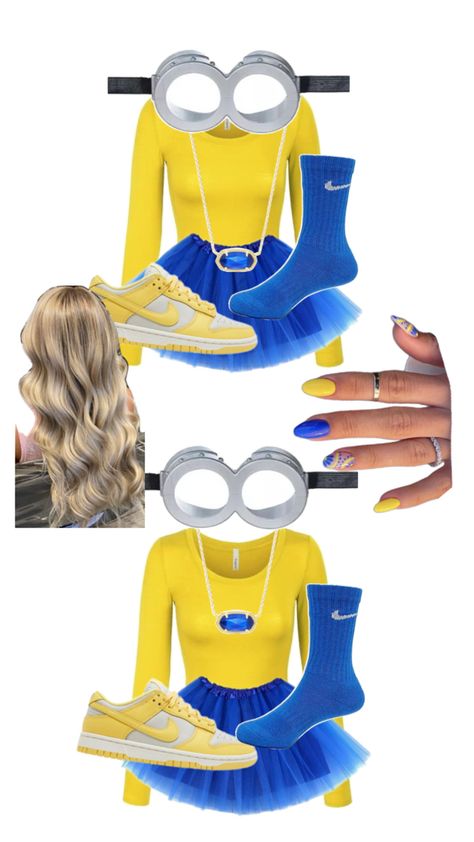 cute costume idea Minion Costume, Minion Costumes, Classy Halloween Costumes, Classy Halloween, Cute Costumes, Minion, Halloween Costumes, Halloween, Minions