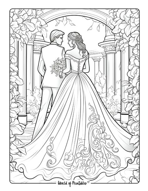 Western Couple, Wedding Coloring Pages, Coloring Pages Adult, People Coloring Pages, Valentines Day Coloring Page, Birthday Coloring Pages, Abstract Coloring Pages, Mehndi Designs Bridal Hands, Heart Coloring Pages