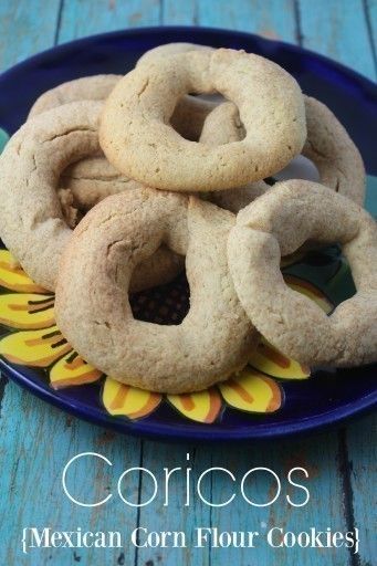 Coricos ~ Mexican Corn Flour Cookies Coricos Recipe, Corn Flour Cookies, Maseca Recipes, Easy Cinnamon Cookies, Mexican Cookies Recipes, Corn Flour Recipes, Cinnamon Cookies Recipes, Mexican Hot Chocolate Cookies, Mexican Cookies