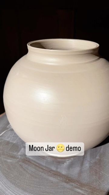 Jessica Olson on Instagram: "I love Moon Jars although their luscious and perfectly rounded bellies are not the easiest thing in the world to accomplish, lol." Moon Jars Ceramics, Moon Jars, Ceramic Moon, High School Ceramics, Korean Pottery, Moon Jar, Love Moon, Cache Pot, Ceramic Jars