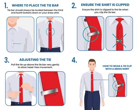 How to Wear a Tie Clip & Tie Bar Properly - Suits Expert Classic Formal Suit And Tie Accessories With Adjustable Ties, Casual Summer Interview Outfit, Classic Suit And Tie Accessories With Adjustable Ties, Style Cropped Jeans, How To Wear Suspenders, Tie Bars For Men, Job Interview Attire, How To Wear Pearls, Cocktail Attire Men