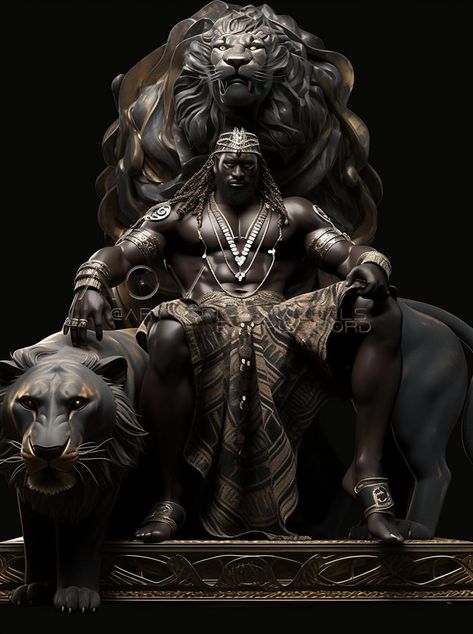 The New Black Art Renaissance | ' Unquestionable ' Egyptian Warrior, African Superhero, Egyptian Goddess Art, Dallas Cowboys Funny, Black Power Art, Afrofuturism Art, African Mythology, Black Royalty, Black God