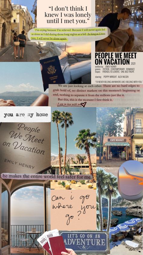 People We Meet On Vacation #book #books #booksaesthetic #bookaesthetic #emilyhenry #peoplewemeetonvacation People We Meet On Vacation, Heaven Book, Emily Henry, Vacation Aesthetic, I Love Reading, I Meet You, Photo Essay, Contemporary Romances, Summer Reading