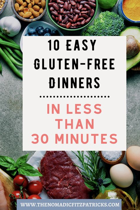 Fast Gluten Free Meals, Fast And Easy Gluten Free Meals, Fast Easy Gluten Free Dinner, Easy Gluten Free Meals Quick, Fast Gluten Free Dinner, Easy Gluten Free Dinner Recipes, Gf Dinners, Gluten Free Meal Prep, Gf Meals