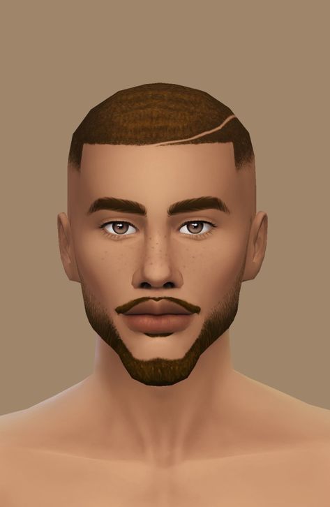 Sims 4 Hair Male, Sims 4 Black Hair, The Sims 4 Skin, Black Men Beards, Mens Facial Hair Styles, Nose Mask, Sims 4 Cc Skin, Play Sims, Sims 4 Characters