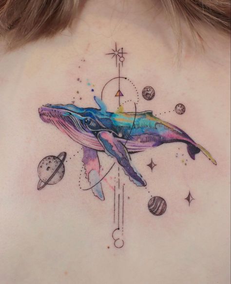 Bts Whale Tattoo, Bts Whale, Whale Tattoo, Bts Tattoos, Whale Tattoos, Planet Tattoos, Tattoo Feminina, 문신 디자인, Little Tattoos