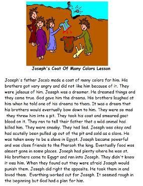 Joseph and The Coat of Many Colors Sunday School lesson Biblical Crafts, Bible Preschool, Toddler Bible Lessons, Youth Bible Lessons, March Preschool, Joseph Coat, Joseph Story, Camp Hope, Kids Church Activities