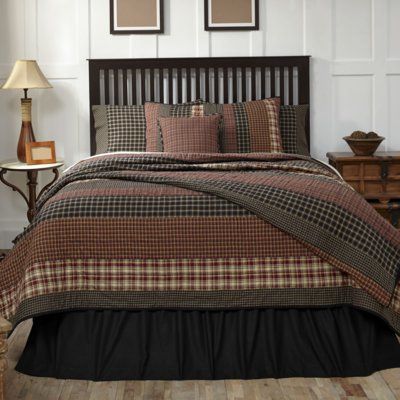 August Grove Loraine Quilt Size: Queen Cabin Bedroom Decor, California King Quilts, Rustic Quilts, Cabin Bedroom, Vhc Brands, Classic Quilts, Rustic Bedding, Cabin Style, Traditional Quilts