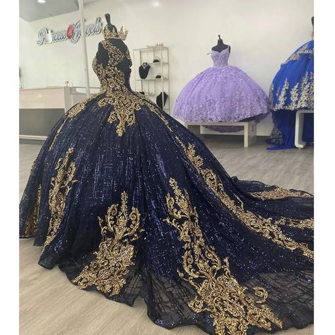 I found some amazing stuff, open it to learn more! Don't wait:https://www.dhgate.com/product/navy-blue-glitter-crystal-quinceanera-dress/800368688.html Navy Blue Quince, Dark Blue Quinceanera Dresses, Navy Blue Quinceanera Dresses, Blue Quince Dress, Long Sleeve Ball Gown Wedding Dress, Vestido Charro, Blue Sweet 16, Quinceanera Themes Dresses, Black Quinceanera Dresses