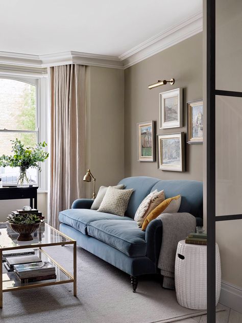 Interior Designers Parsons Green, Fulham | Sims Hilditch - Sims Hilditch London Homes, Sims Hilditch, Parsons Green, Teal Sofa, Home Aesthetics, Elegant Interior Design, Living Room Inspo, Living Room Grey, Velvet Sofa