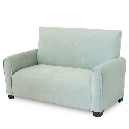 Isabelle & Max™ Burchette Kids Club Sofa | Wayfair Playroom Sofa, Playroom Reading Nook, Playroom Couch, Toddler Sofa, Club Sofa, Kids Couch, Sofa Blue, Small Couch, Youth Furniture