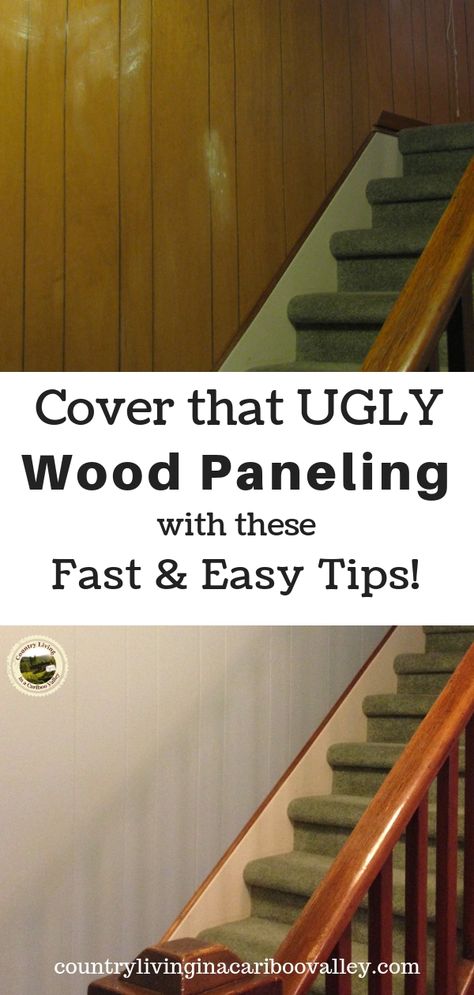 A fast and easy home project. Tips and tricks for painting old grooved wood paneling. Update your home; easy to do one room a day! Brighten your home by painting wood paneling. #DIY #homedecor #homeproject Painting Over Paneling, Wood Paneling Makeover, Paneling Makeover, Film Decor, Painting Wood Paneling, Painting Wood, Living Comedor, Mobil Home, Painted Paneling