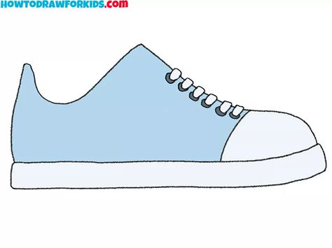 How to Draw a Simple Shoe - Easy Drawing Tutorial For Kids Drawing Methods, Easy Drawing Tutorial, Drawing Tutorials For Kids, Coloring Supplies, Shoes Drawing, Simple Shoes, Drawing Tutorial Easy, Pencil And Paper, Easy Drawing