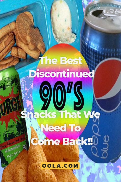 The Best Discontinued '90s Snacks That We Need To Come Back!! 90s Drinks Nostalgia, Food From The 90s, 80s Snack Food, Meals From The 90s, Snacks From The 90s, Discontinued Food From The 2000s, Childhood Food Memories, 90s Theme Party Snacks, 90s Party Food Appetizers