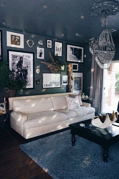 Wall Around the World: A Gallery Wall Series by Little Gold Pixel • Part 6: Rustic Meets Rock 'n' Roll Gallery Wall in New Mexico • Photos ©️️ Nichol Naranjo Rock N Roll Living Room, Rock N Roll Bedroom, Rock And Roll Room, Edgy Bedroom, Mexico Photos, Scandinavian Design Bedroom, Kitchen Design Pictures, Boho Beautiful, Style Deco