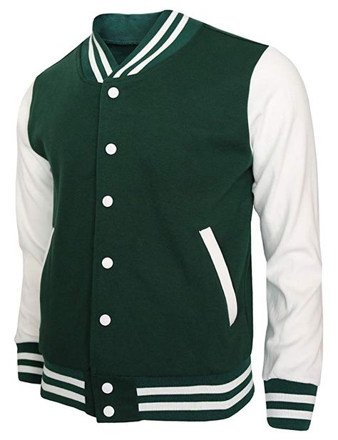 Green Baseball Jacket, Letterman Jacket Ideas, White Varsity Jacket, Jacket Varsity, Couple Costume, Varsity Jackets, Baseball Varsity Jacket, Unisex Jacket, Men Wear