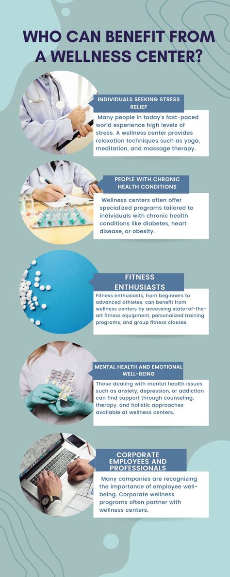 A wellness center can benefit a wide range of individuals, as it offers various services and programs aimed at promoting physical, mental, and emotional well-being. Here are five groups of people who can benefit from a wellness center: Groups Of People, Wellness Centre, Wellness Studio, Health Spa, Group Fitness Classes, Relaxation Techniques, Wellness Programs, Wellness Center, Group Fitness