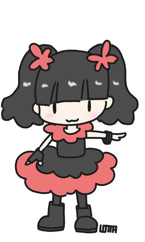 Kawaii Metal, Yui Mizuno, Metal Drawing, Moa Kikuchi, Baby Metal, Arte Sketchbook, Heavy Metal, Metal Art, Minnie Mouse