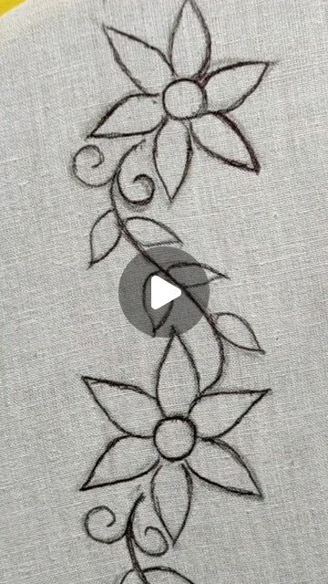 Aari Flower Design Pattern, Aari Embroidery Patterns, Aari Flower Design, Aari Work Pattern, Hand Aari Work Design, Aari Work Drawing Designs, Aari Work Embroidery Design, Aari Hand Work Designs, Aari Work Designs Pattern