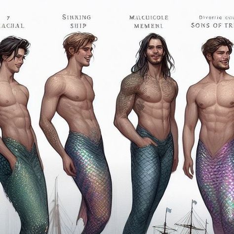 Merman Transformation, Merman Aesthetic, Mermen Art, Man Mermaid, Male Siren, Merman Costume, Male Mermaid, King Triton, Masculine Art