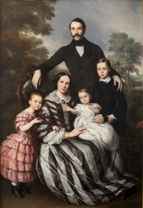 Royal Portraits Painting, Lady Standing, Family Portrait Drawing, Royal Family Portrait, Family Portrait Painting, History Of Fashion, Pose Portrait, Victorian Portraits, Victorian Paintings