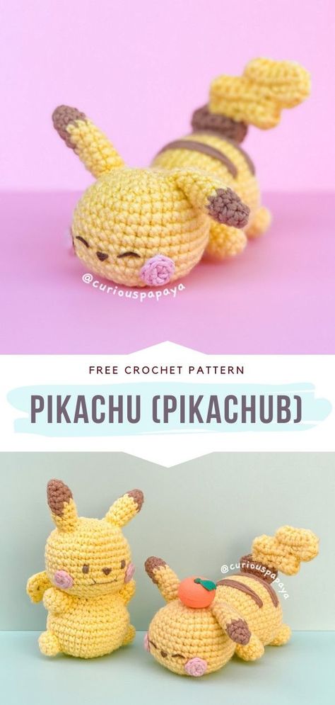 Crochet Psyduck Pattern Free, Crochet Animal Crossing Pattern, Free Crochet Pattern Pokemon, Small Crochet Stuffed Animals Free Patterns, Crochet Pokemon Pattern Free Easy, Pokemon Free Crochet Patterns, Free Crochet Pokemon Patterns, Cute Perler Bead Patterns Kawaii, School Amigurumi