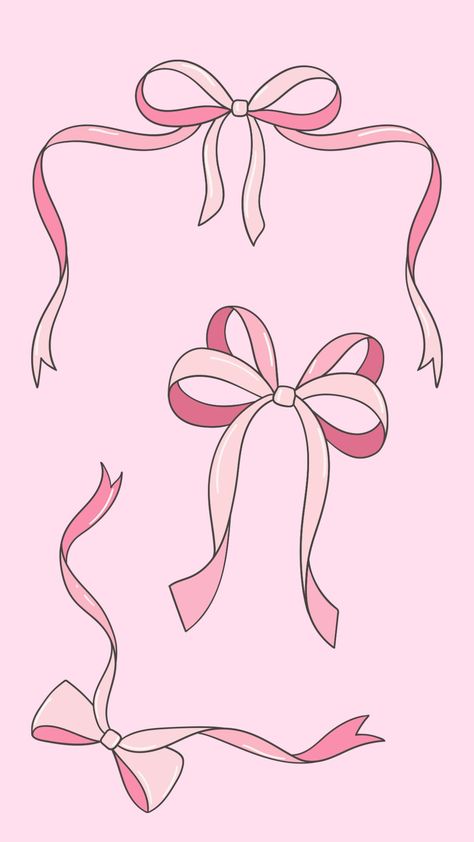 Coquette Bows 🎀 5 digital downloads ✨ Unique designs 🎀 Iphone Wallpaper Preppy, Coquette Bows, Pretty Phone Wallpaper, Clothing Design Sketches, Book Drawing, Coquette Bow, Pretty Wallpaper Iphone, Art Drawings Sketches, Pink Ribbon